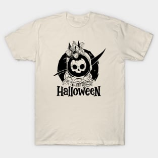 Halloween Skeleton Nasa Astronaut T-Shirt